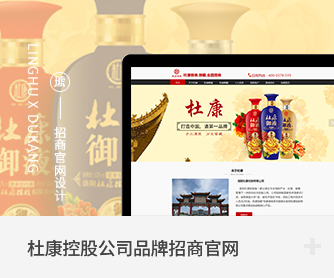 杜康控股公司品牌招商官网设计.jpg